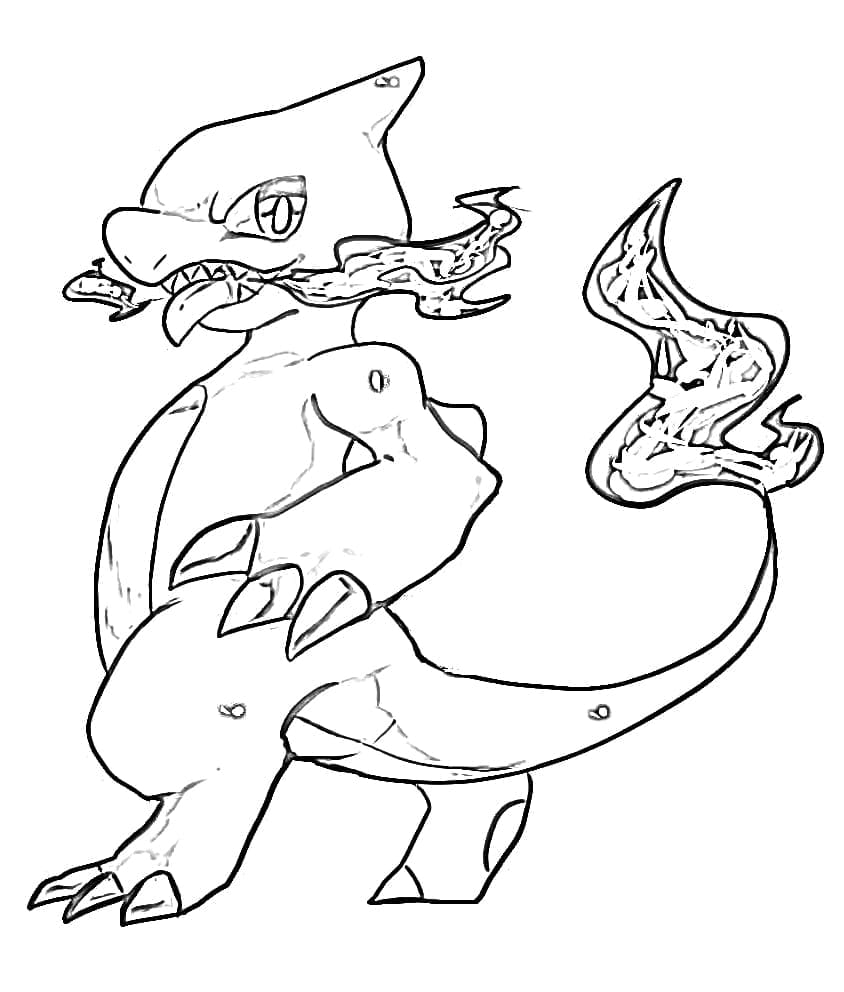 Free printable Charmeleon coloring page #218942 from Video Games collection