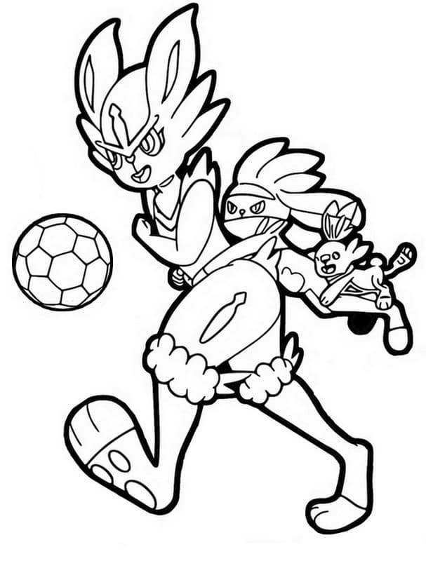 Free printable Cinderace coloring page #219151 from Video Games collection Free printable Cinderace coloring page #219151 from Video Games collection