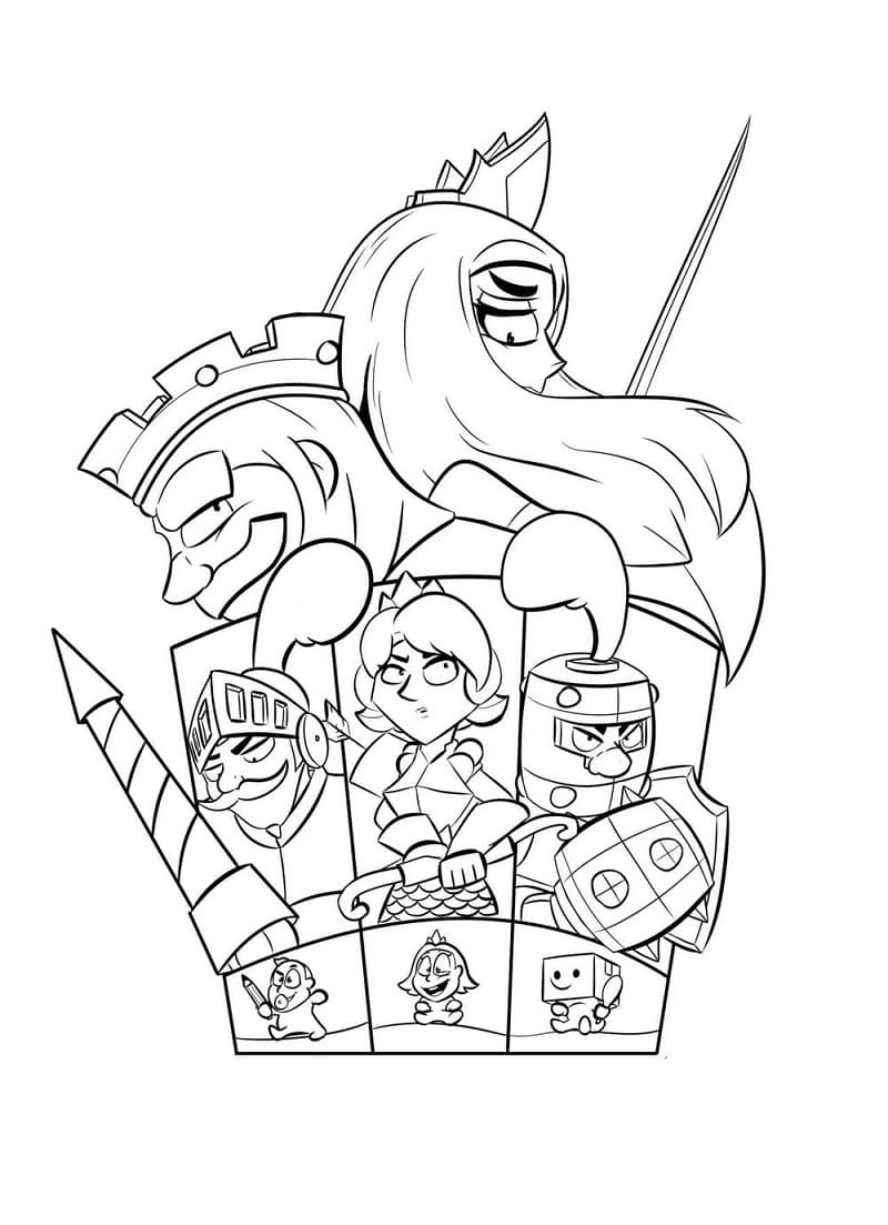 Free printable Clash Royale coloring page #200924 from Video Games collection