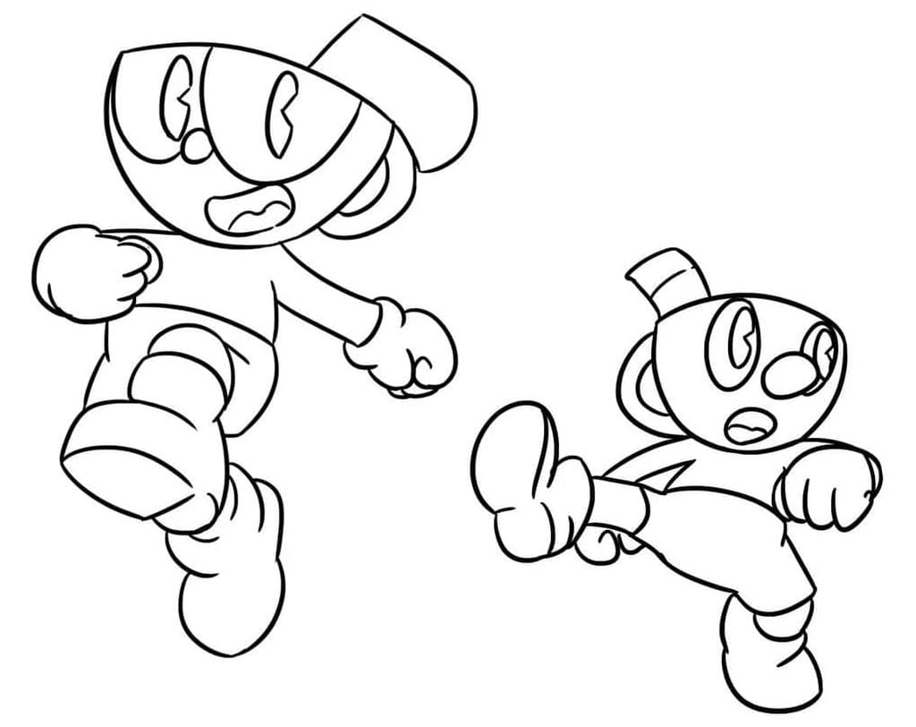 Free printable Cuphead coloring page #185091 from Video Games collection