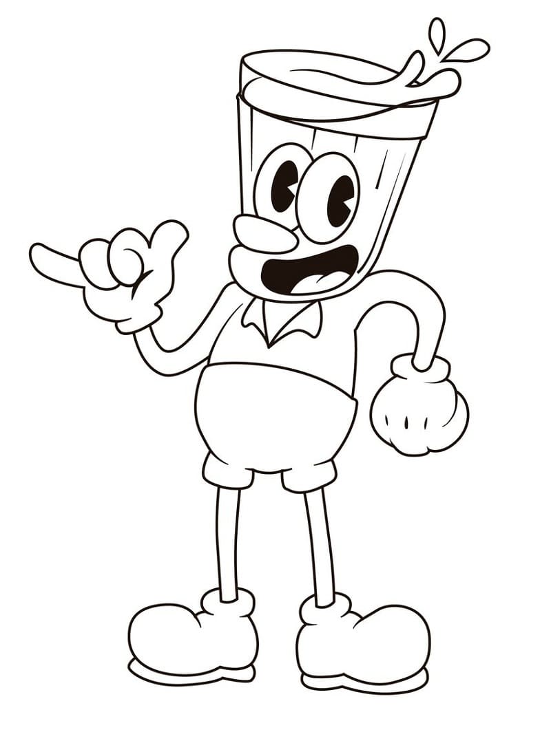 Free printable Cuphead coloring page #185100 from Video Games collection