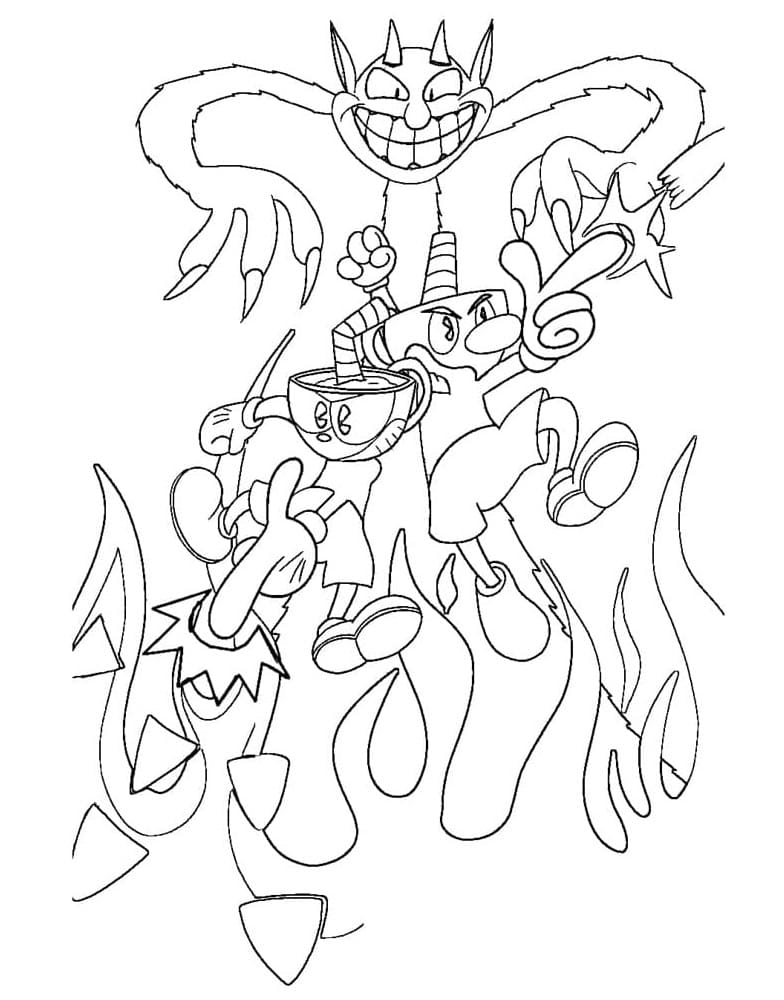 Free printable Cuphead coloring page #185103 from Video Games collection