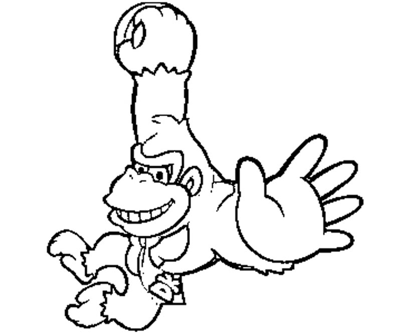 Coloring page: Donkey Kong (Video Games) #112157 - Free Printable Coloring Pages
