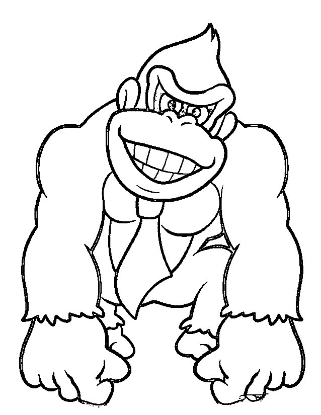 Coloring page: Donkey Kong (Video Games) #112166 - Printable coloring pages