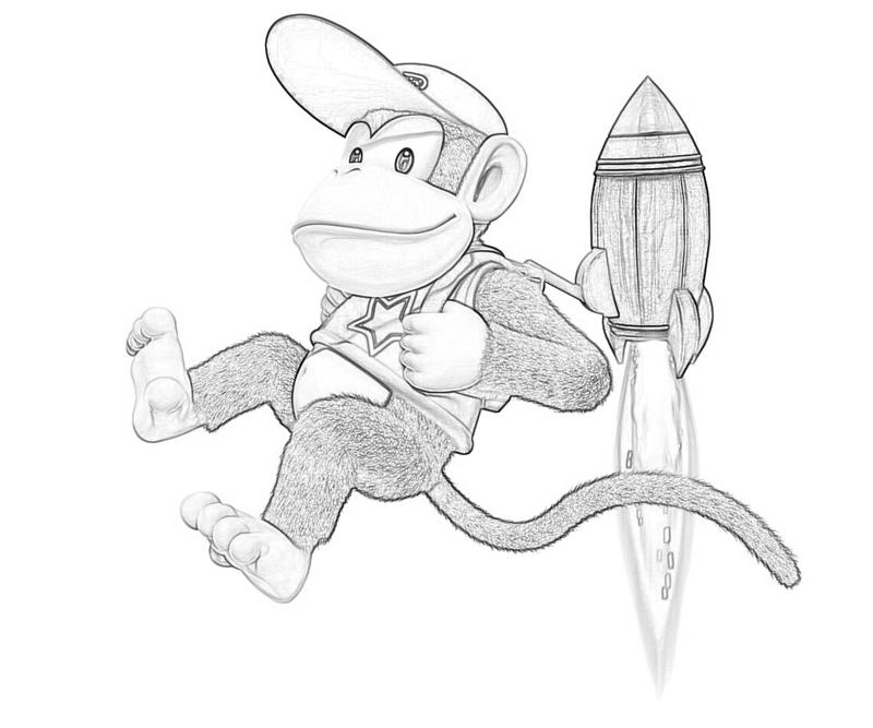 Coloring page: Donkey Kong (Video Games) #112181 - Free Printable Coloring Pages