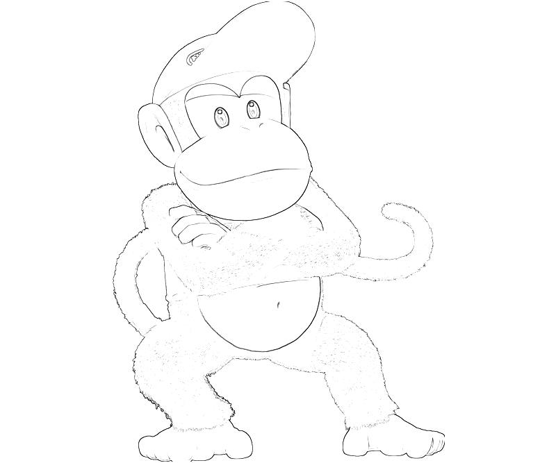 Coloring page: Donkey Kong (Video Games) #112196 - Free Printable Coloring Pages
