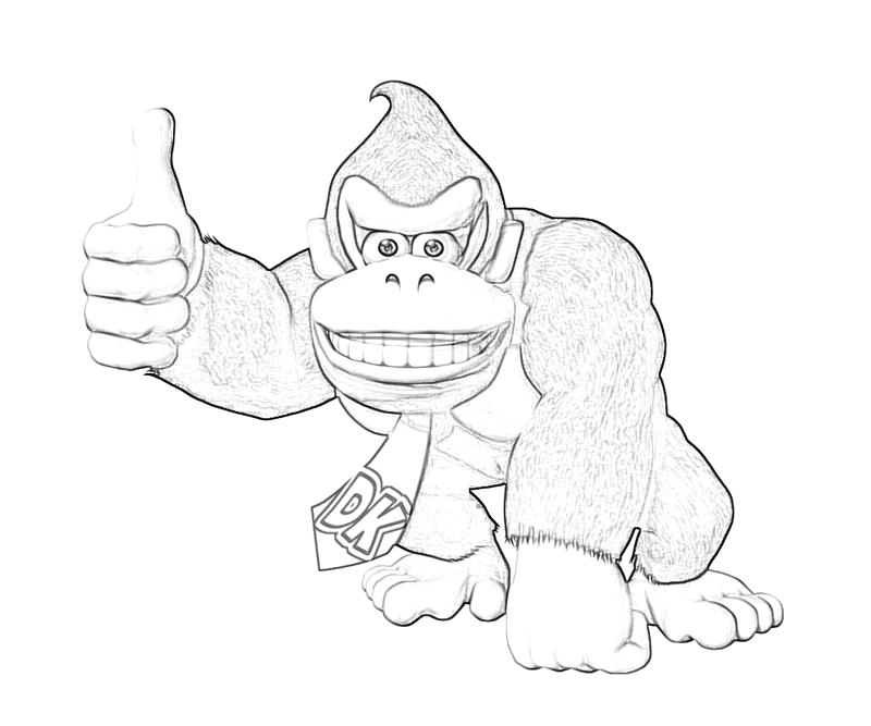 Coloring page: Donkey Kong (Video Games) #112199 - Free Printable Coloring Pages
