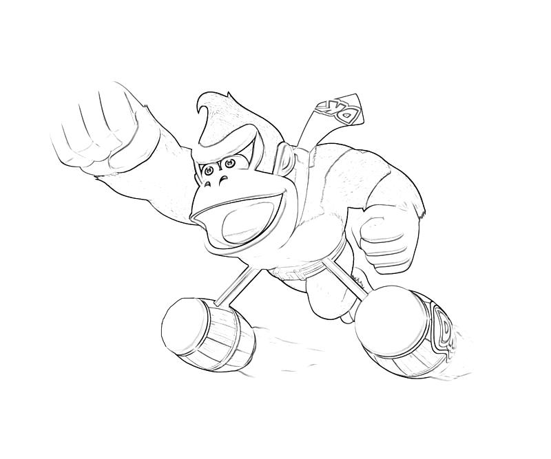 Coloring page: Donkey Kong (Video Games) #112208 - Printable coloring pages