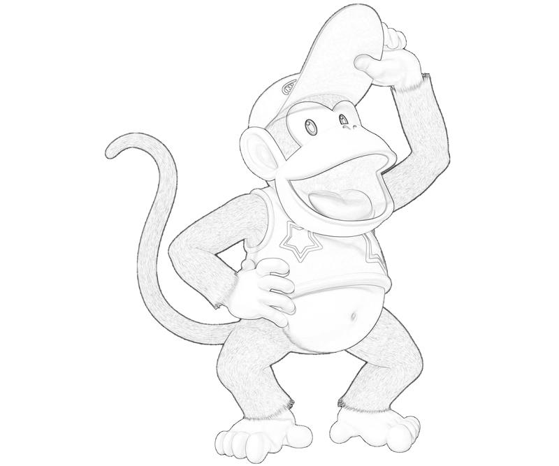 Coloring page: Donkey Kong (Video Games) #112221 - Free Printable Coloring Pages