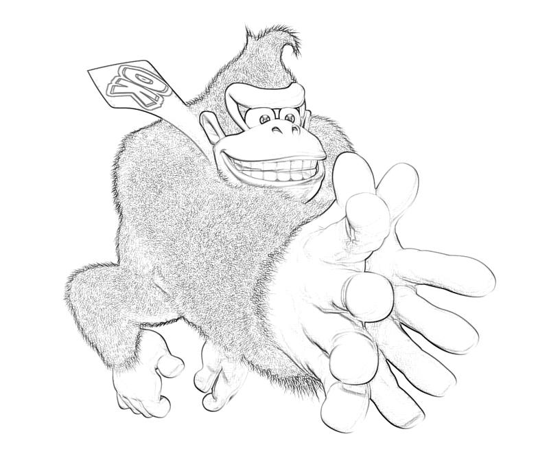 Coloring page: Donkey Kong (Video Games) #112266 - Free Printable Coloring Pages