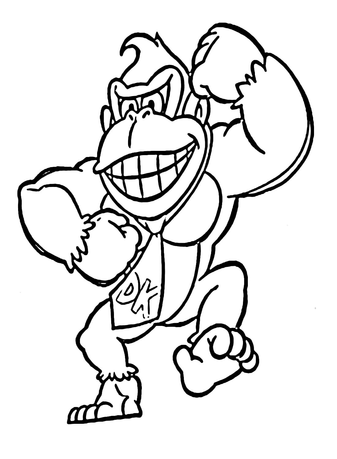 Free printable Donkey Kong coloring page #186362 from Video Games collection