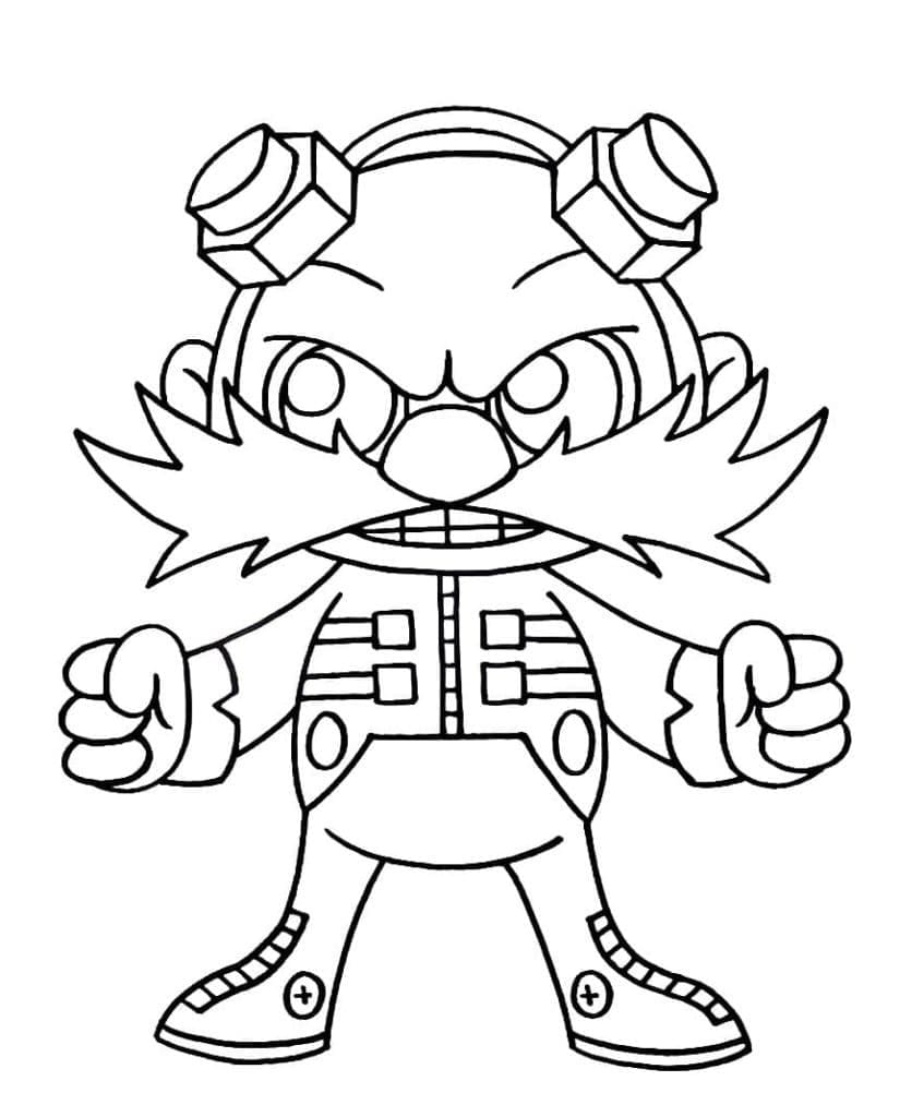 Free printable Dr. Eggman coloring page #187988 from Video Games collection