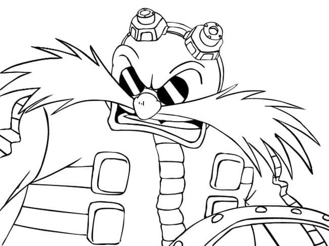 Free printable Dr. Eggman coloring page #187994 from Video Games collection