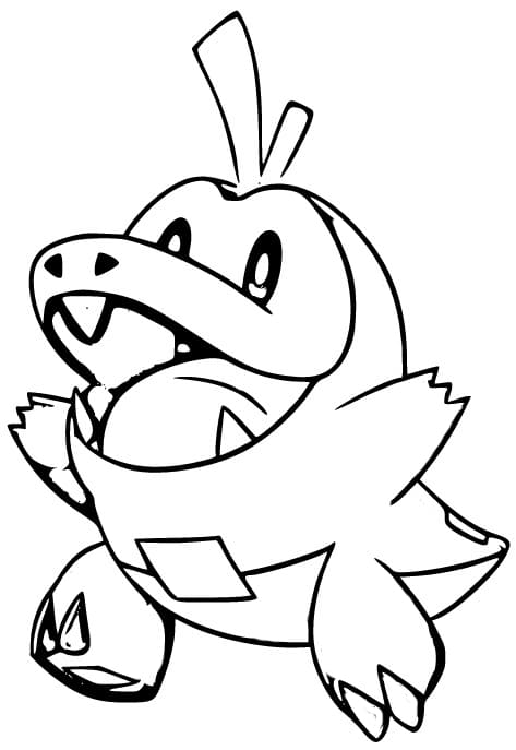 Free printable Fuecoco coloring page #181584 from Video Games collection