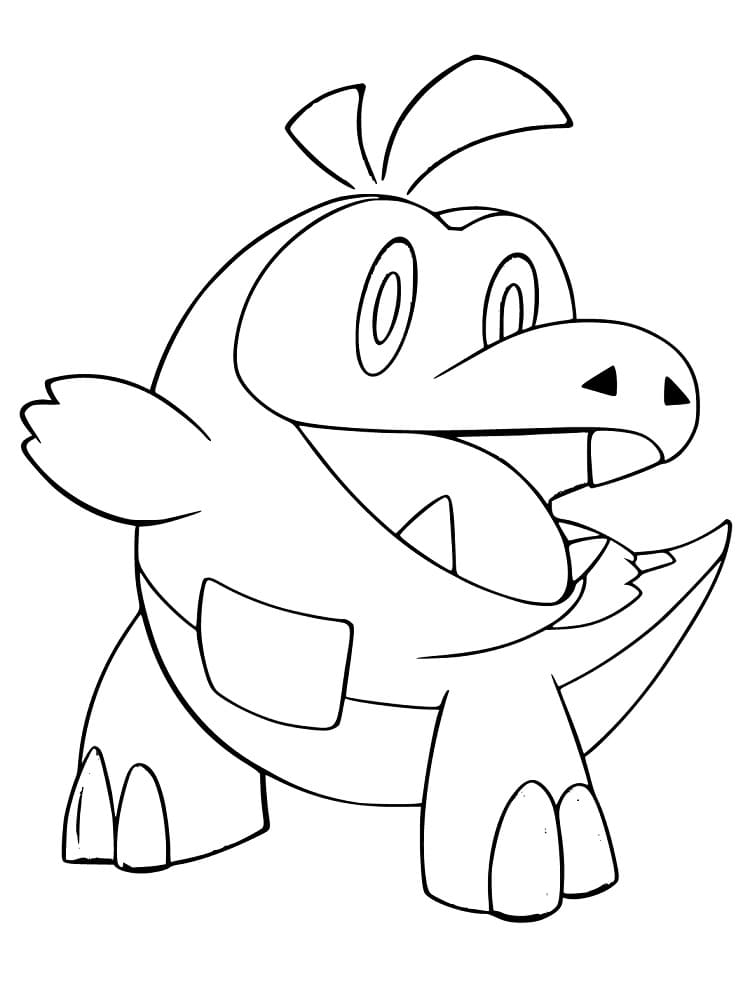 Free printable Fuecoco coloring page #181586 from Video Games collection
