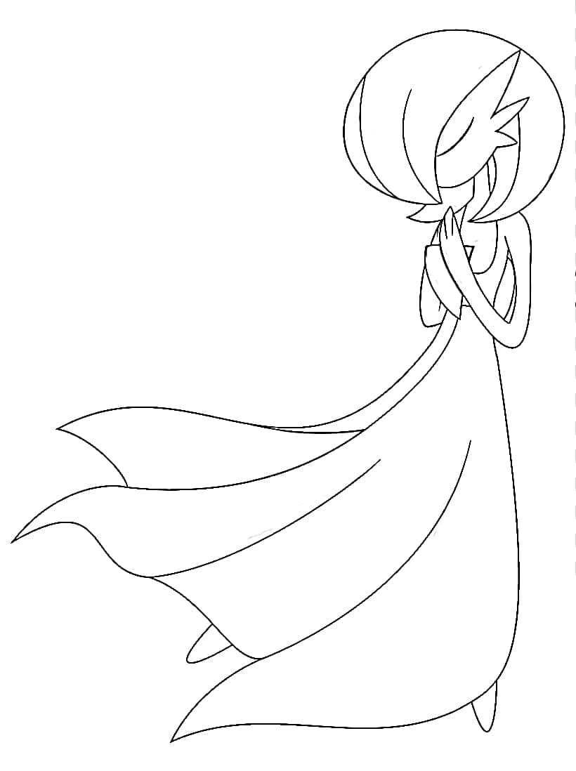 Free printable Gardevoir coloring page #181515 from Video Games collection