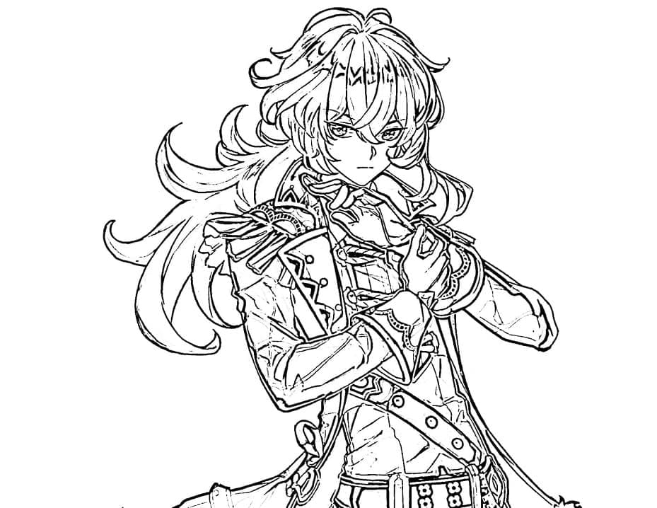 Free printable Genshin Impact coloring page #211668 from Video Games collection Free printable Genshin Impact coloring page #211668 from Video Games collection