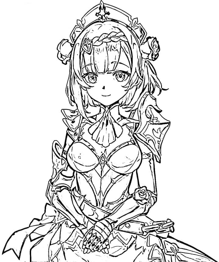 Free printable Genshin Impact coloring page #211702 from Video Games collection