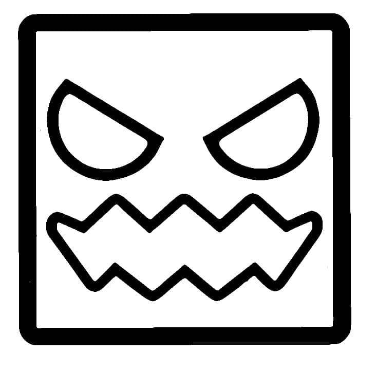 Free printable Geometry Dash coloring page #221088 from Video Games collection