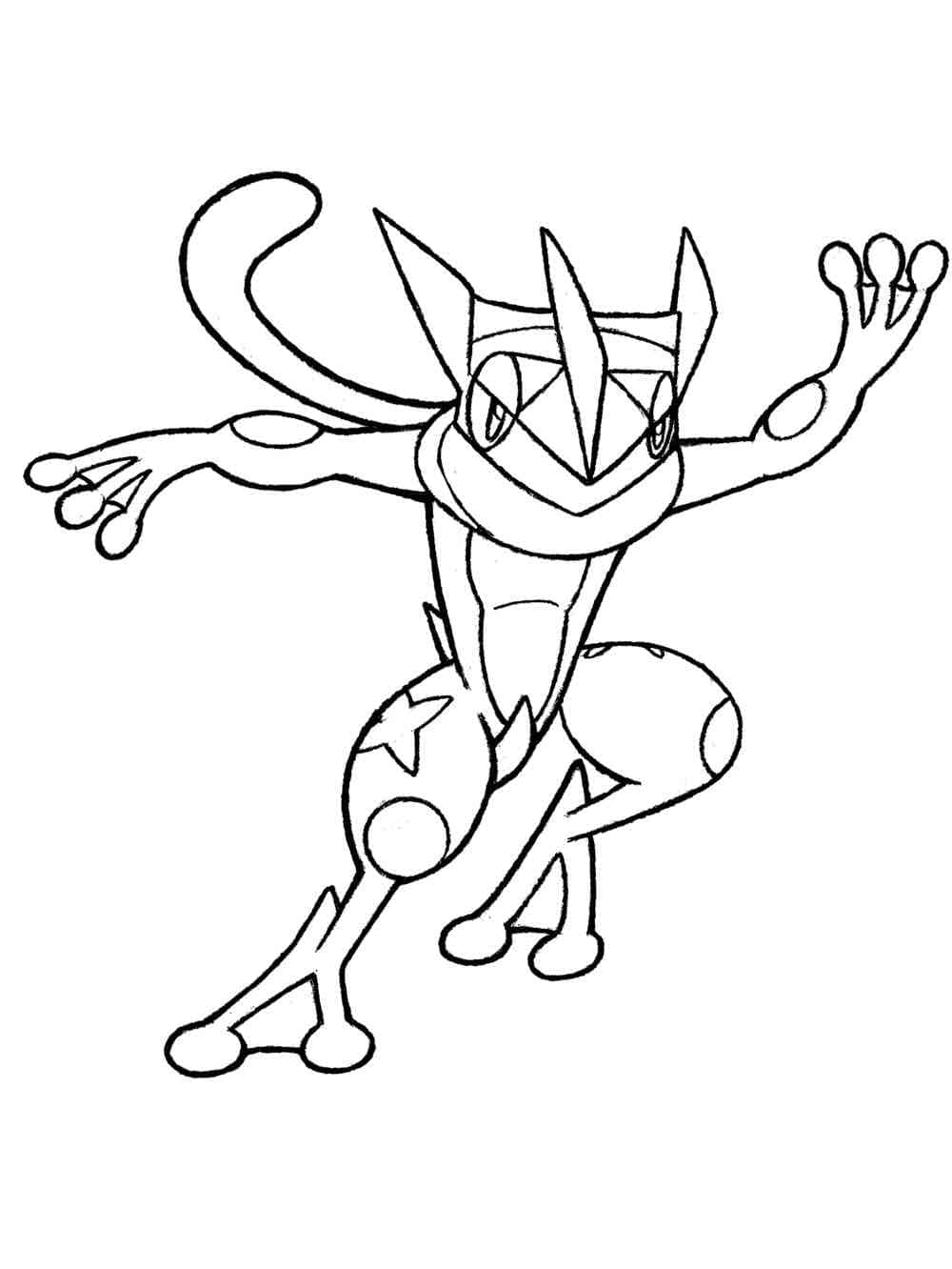 Free printable Greninja coloring page #184235 from Video Games collection
