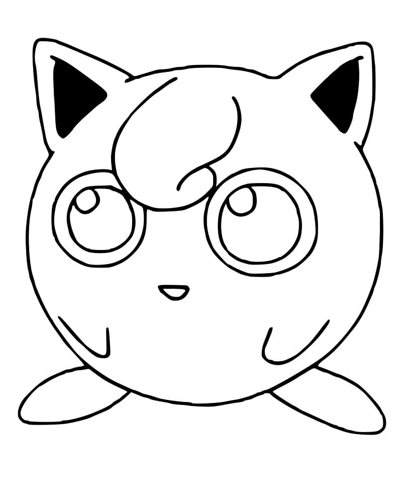 Free printable Jigglypuff coloring page #181471 from Video Games collection