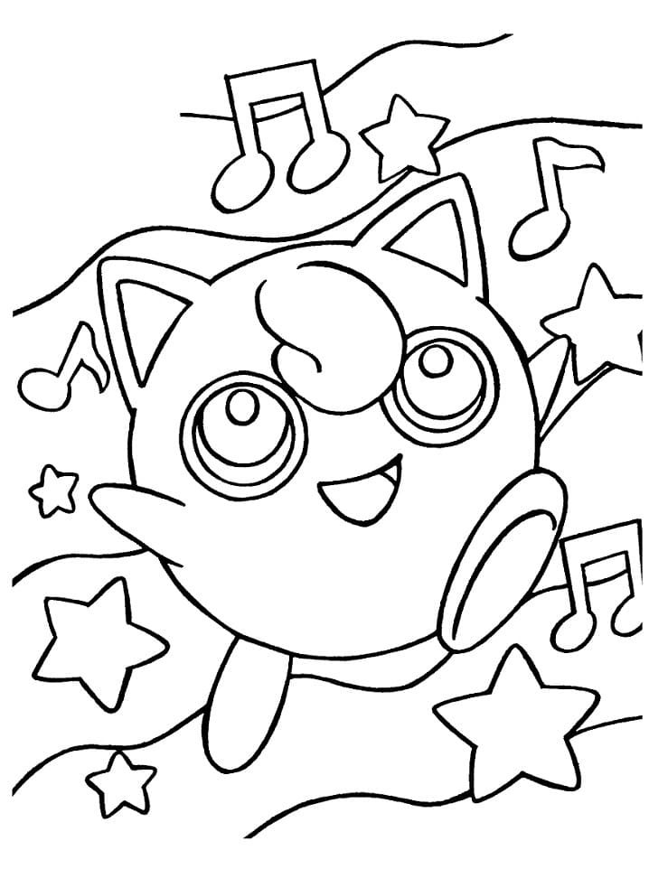 Free printable Jigglypuff coloring page #181477 from Video Games collection