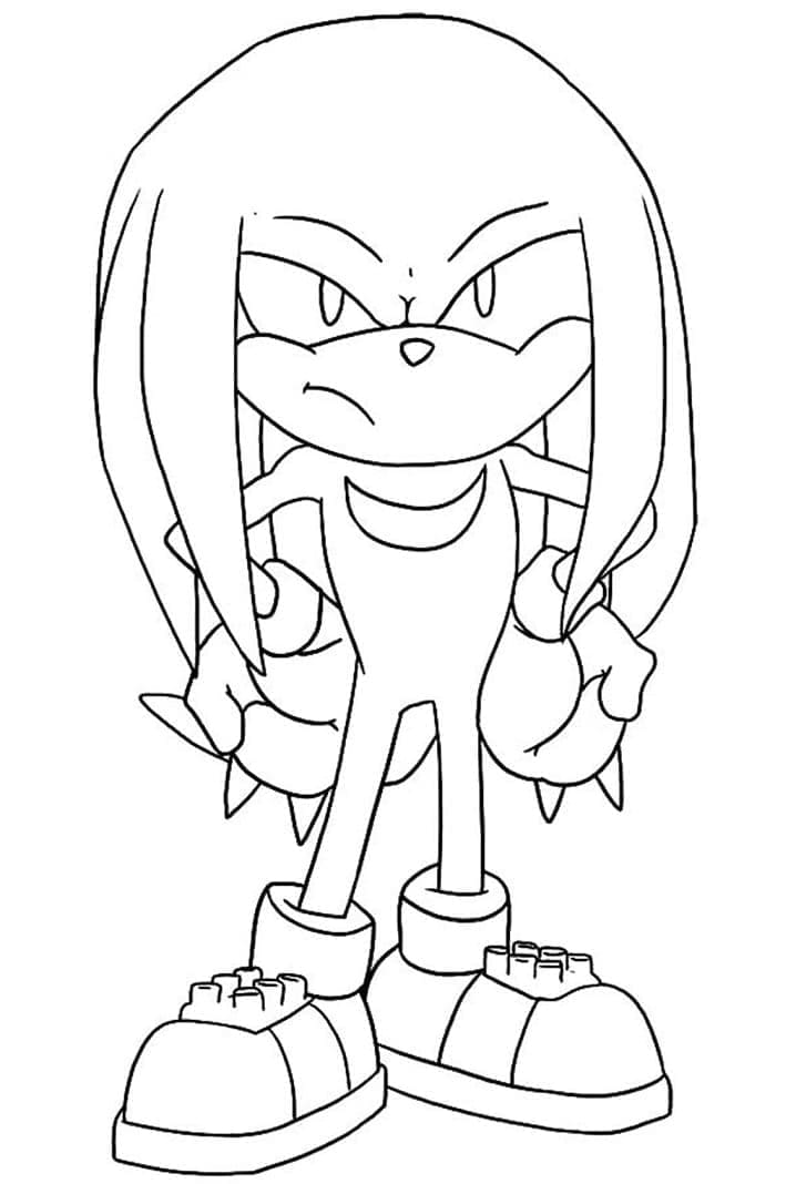 Free printable Knuckles coloring page #212931 from Video Games collection Free printable Knuckles coloring page #212931 from Video Games collection