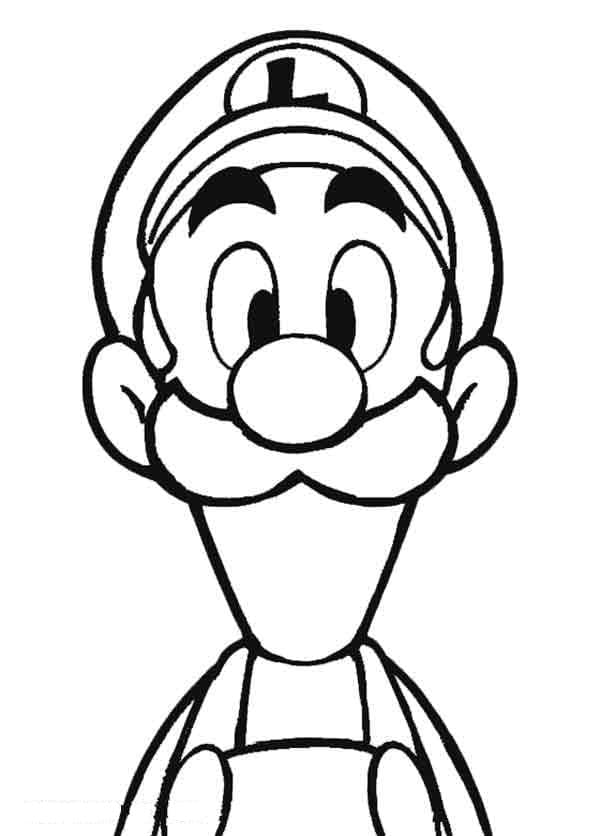Free printable Luigi coloring page #174666 from Video Games collection