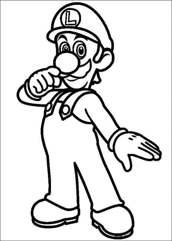 Free printable Luigi coloring page #174671 from Video Games collection Free printable Luigi coloring page #174671 from Video Games collection