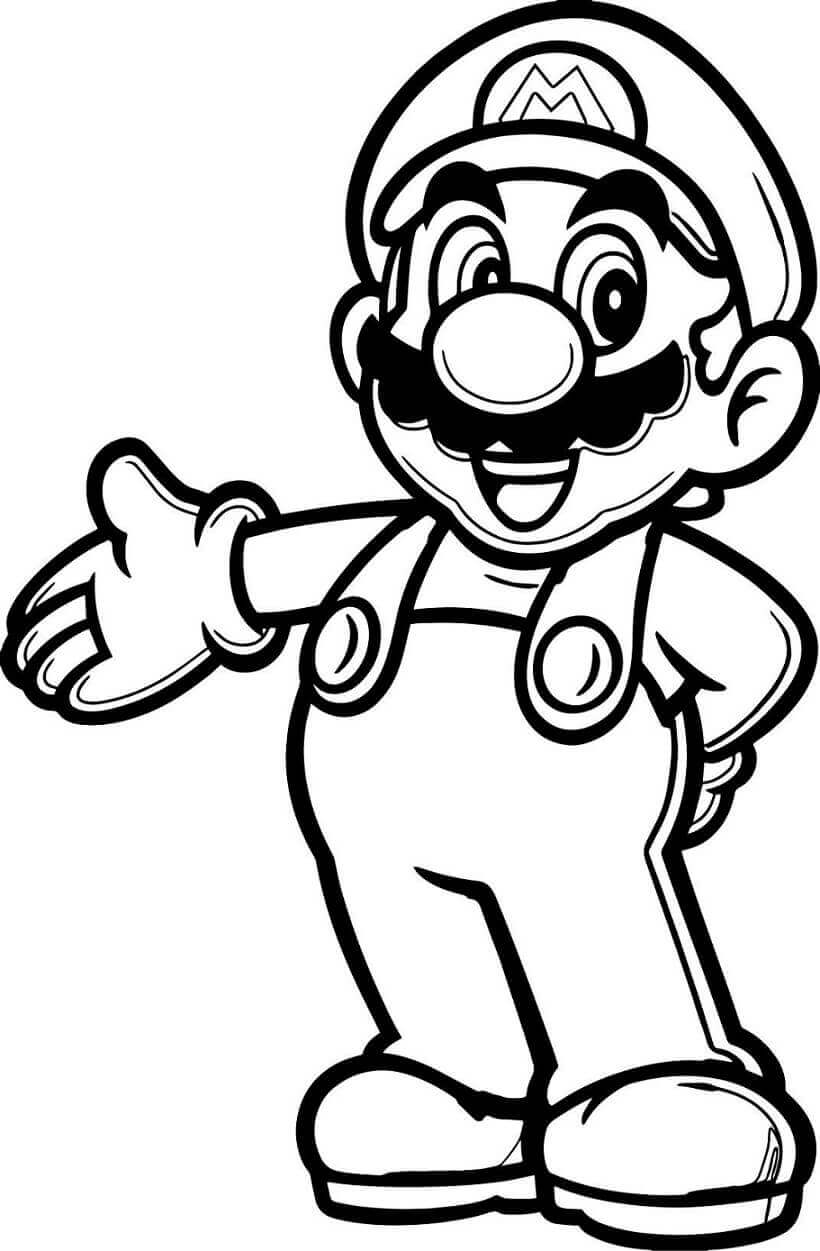 Free printable Mario coloring page #172132 from Video Games collection Free printable Mario coloring page #172132 from Video Games collection