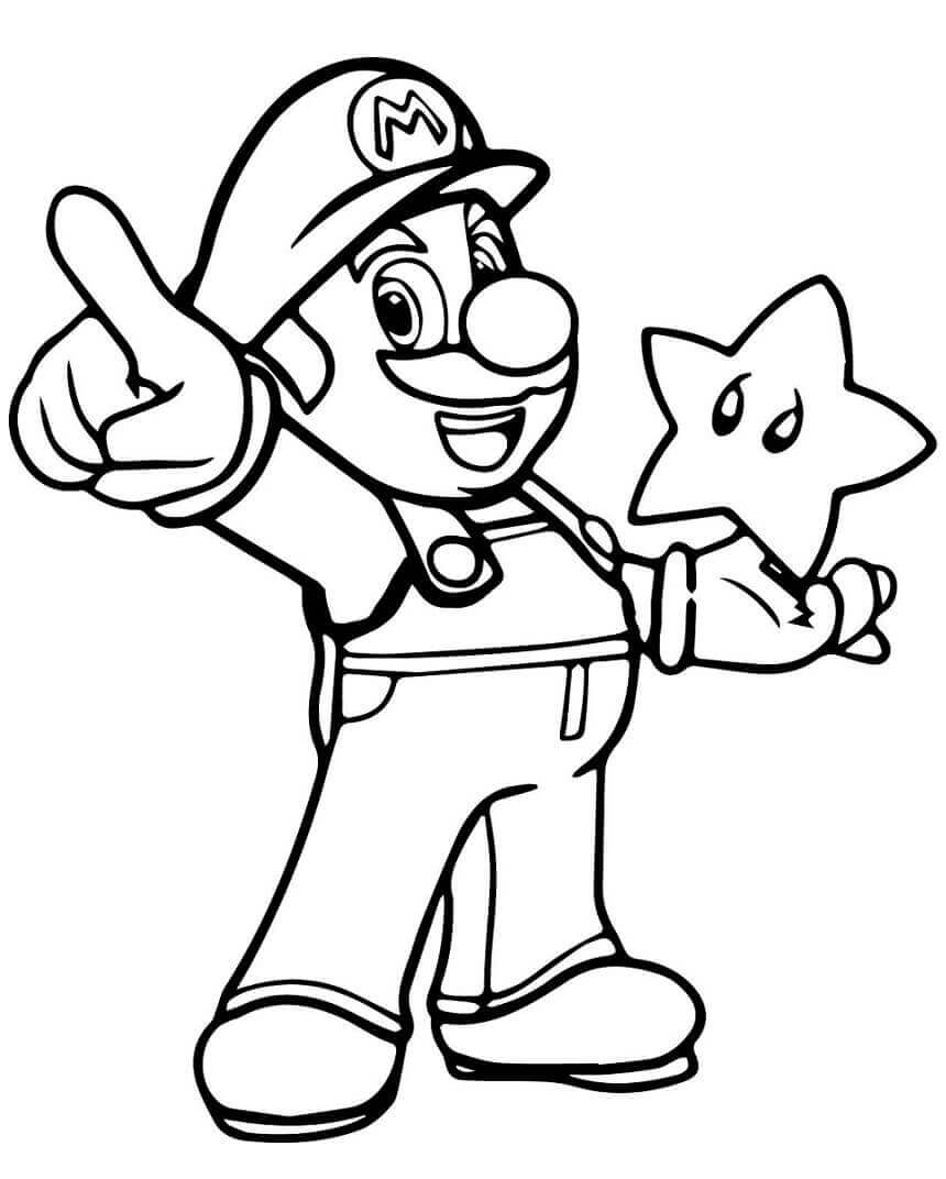 Free printable Mario coloring page #172142 from Video Games collection Free printable Mario coloring page #172142 from Video Games collection