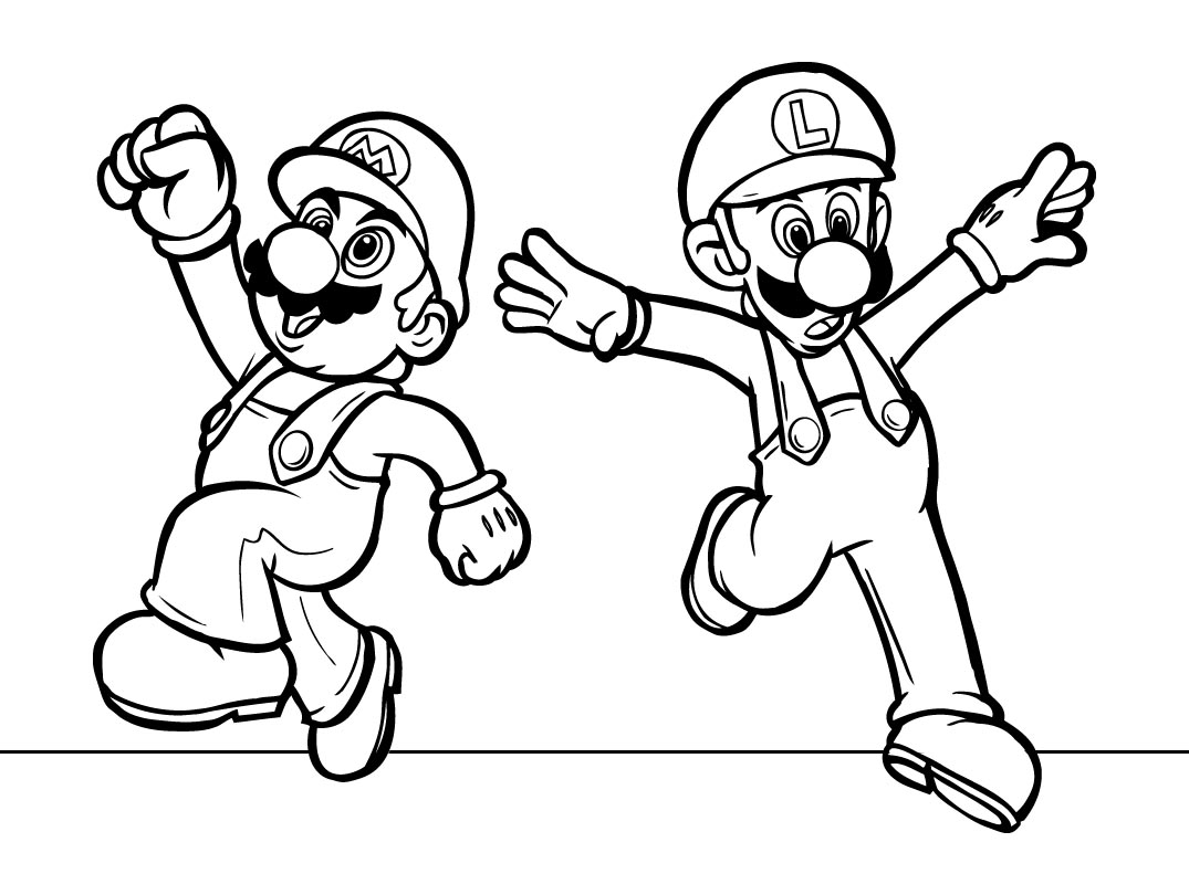 drawing mario bros 112469 video games printable coloring pages