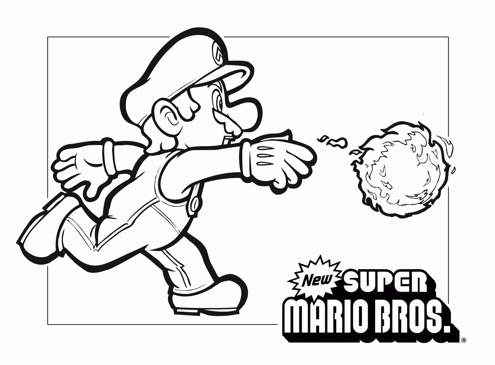 Coloring page: Mario Bros (Video Games) #112474 - Printable coloring pages