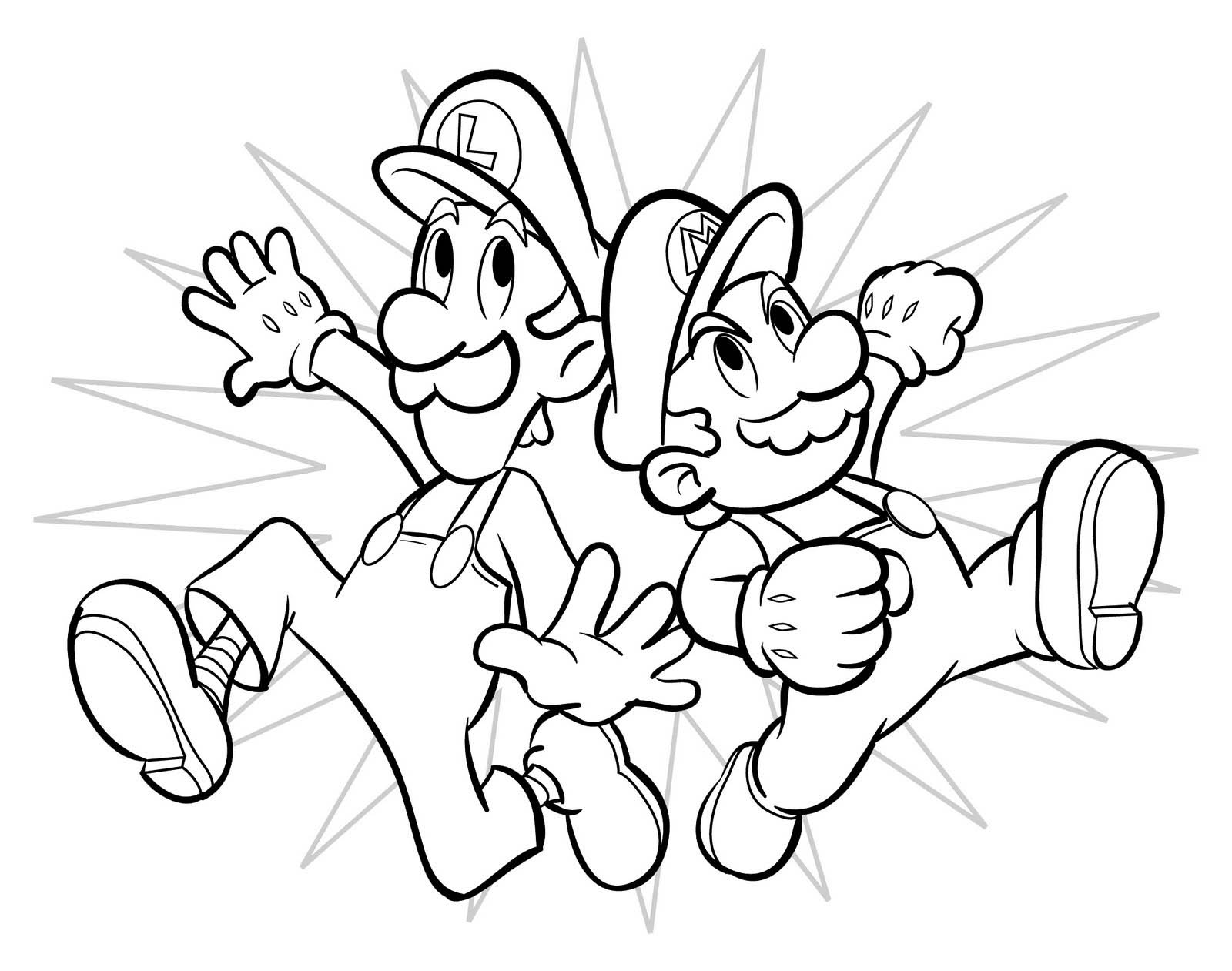 Coloring page: Mario Bros (Video Games) #112493 - Printable coloring pages