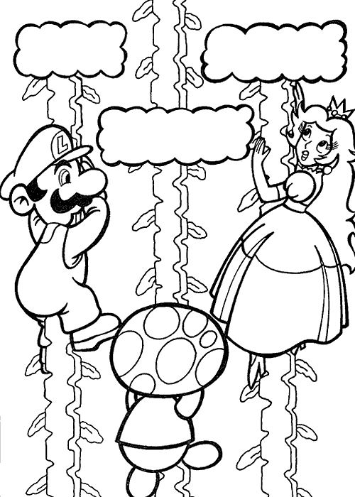 Coloring page: Mario Bros (Video Games) #112499 - Free Printable Coloring Pages