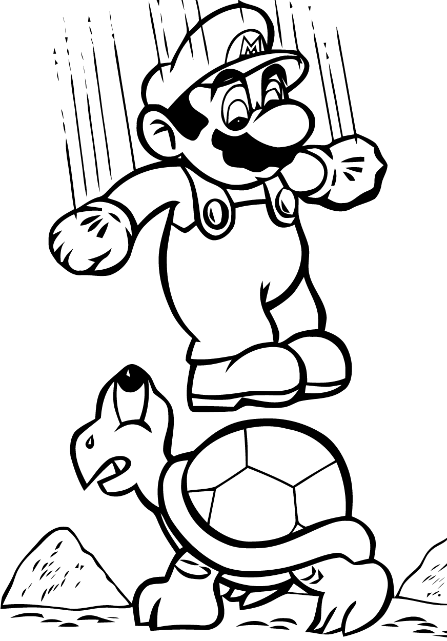 Coloring page: Mario Bros (Video Games) #112508 - Free Printable Coloring Pages