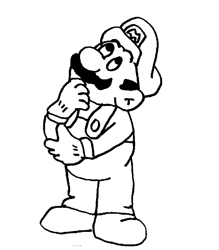 Coloring page: Mario Bros (Video Games) #112510 - Free Printable Coloring Pages