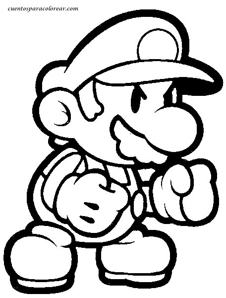Coloring page: Mario Bros (Video Games) #112512 - Free Printable Coloring Pages