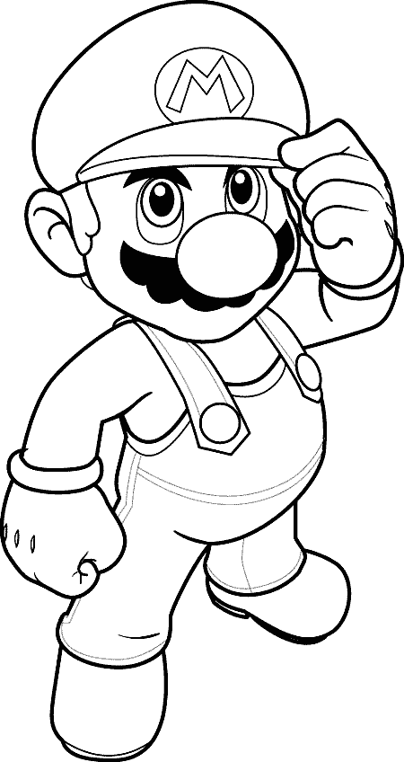 Coloring page: Mario Bros (Video Games) #112514 - Free Printable Coloring Pages
