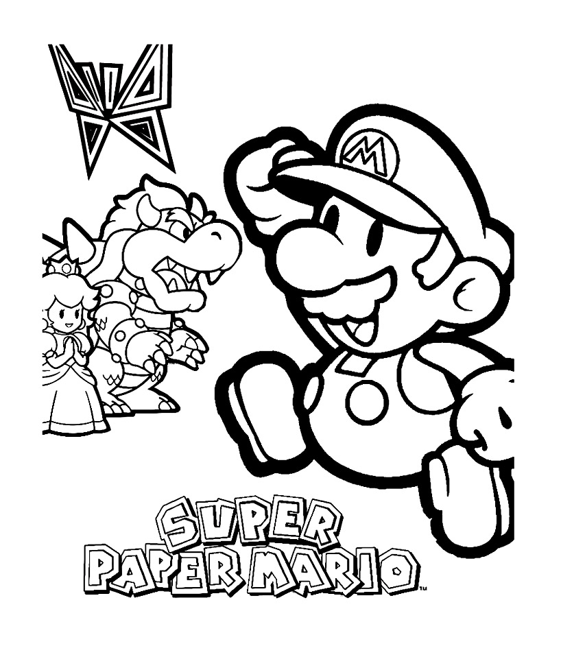 Coloring page: Mario Bros (Video Games) #112526 - Free Printable Coloring Pages