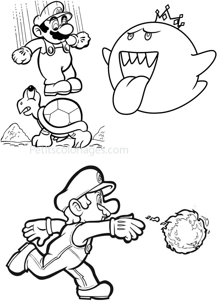 Coloring page: Mario Bros (Video Games) #112530 - Free Printable Coloring Pages