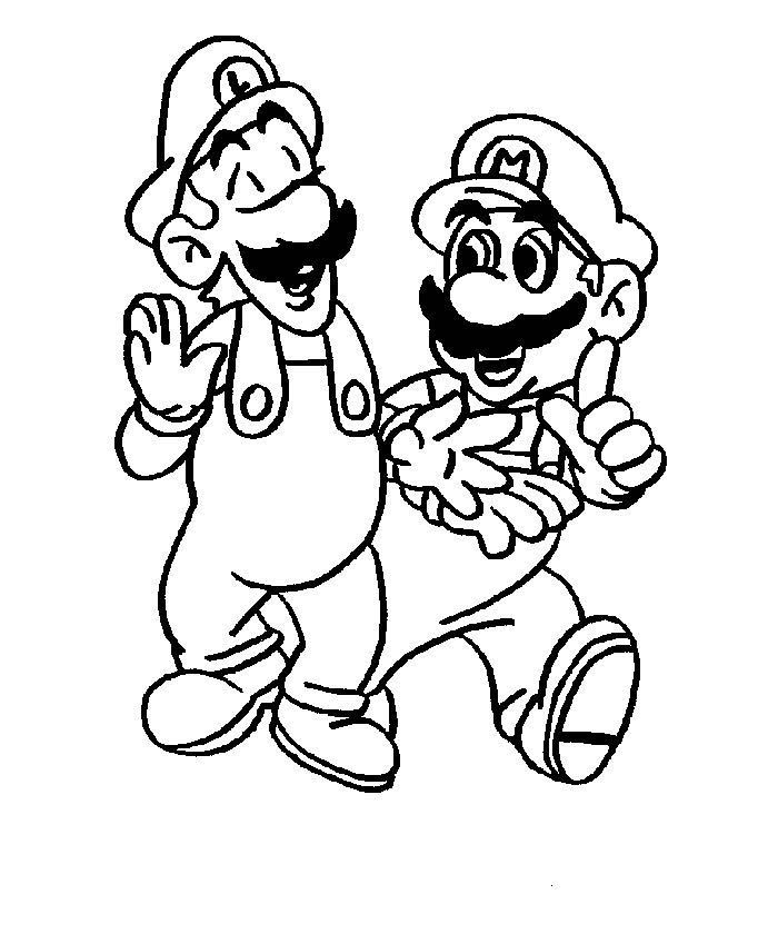 Coloring page: Mario Bros (Video Games) #112535 - Free Printable Coloring Pages