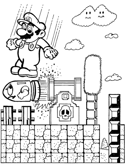 Coloring page: Mario Bros (Video Games) #112537 - Printable coloring pages