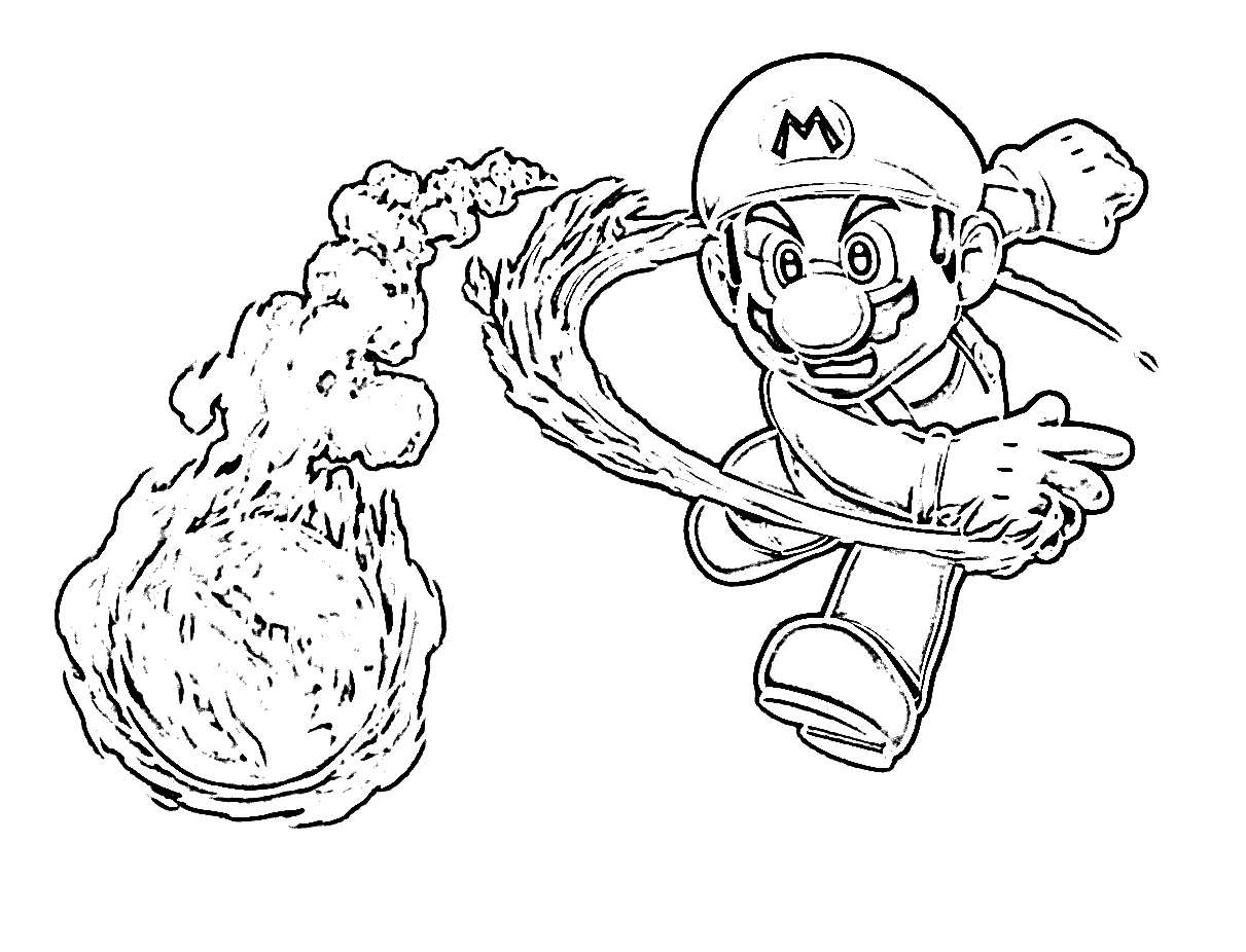 Drawing Mario Bros 20 Video Games – Printable coloring pages