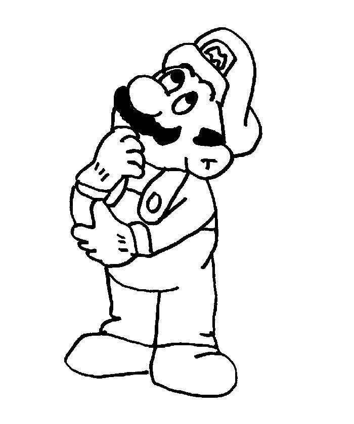 Coloring page: Mario Bros (Video Games) #112549 - Printable coloring pages