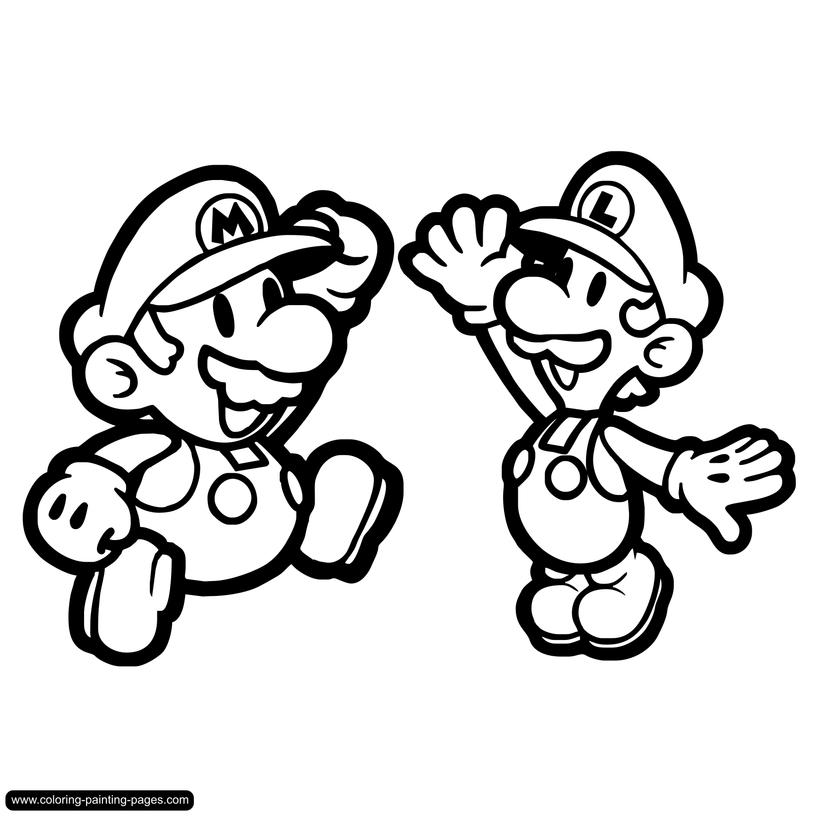 Coloring page: Mario Bros (Video Games) #112550 - Free Printable Coloring Pages
