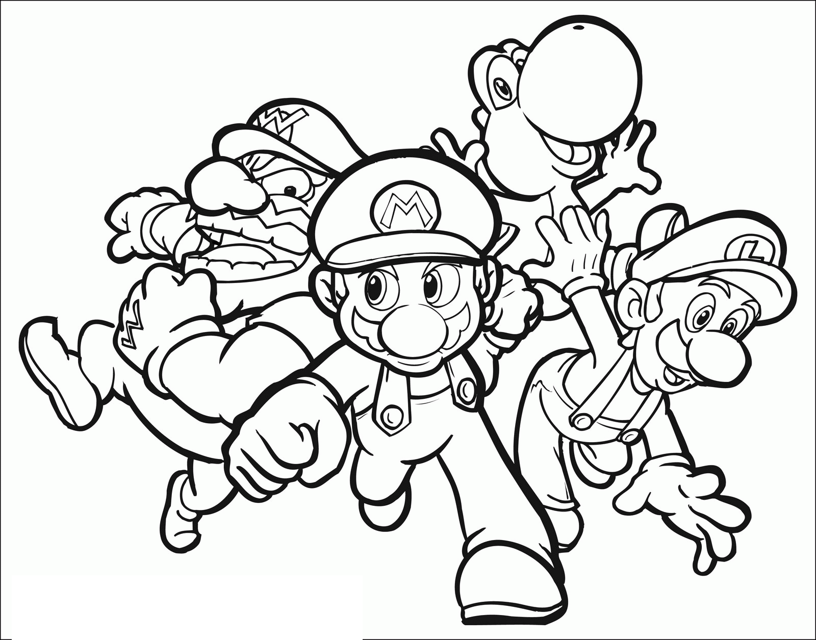 Coloring page: Mario Bros (Video Games) #112552 - Free Printable Coloring Pages