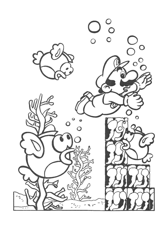 Coloring page: Mario Bros (Video Games) #112558 - Free Printable Coloring Pages