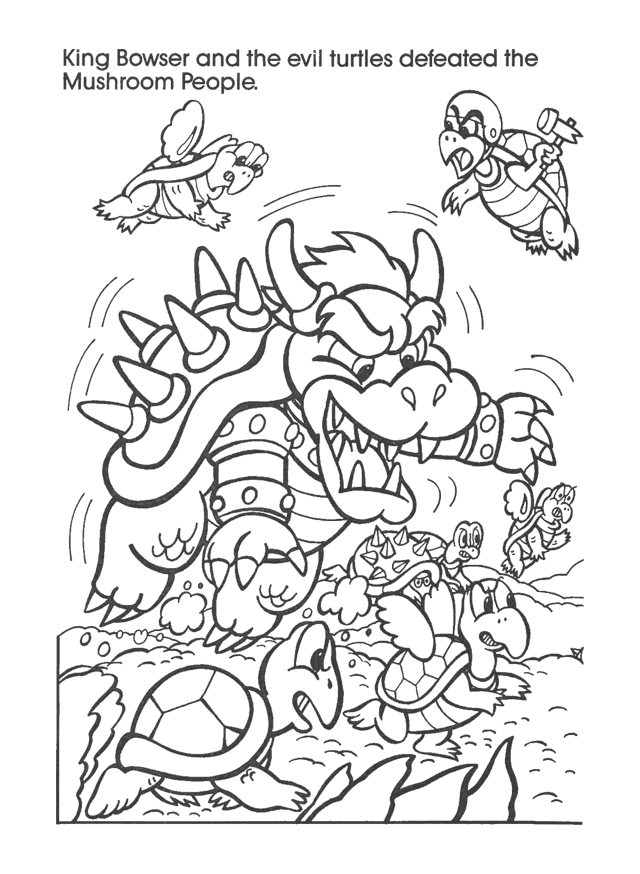 Coloring page: Mario Bros (Video Games) #112568 - Free Printable Coloring Pages