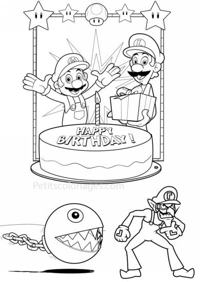 Coloring page: Mario Bros (Video Games) #112571 - Free Printable Coloring Pages